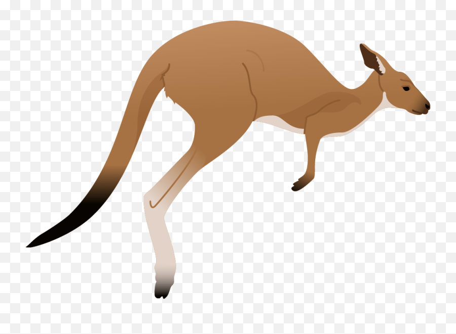 Kangaroo Clipart Png - Transparent Transparent Background Kangaroo Clipart Emoji,Kangaroo Clipart