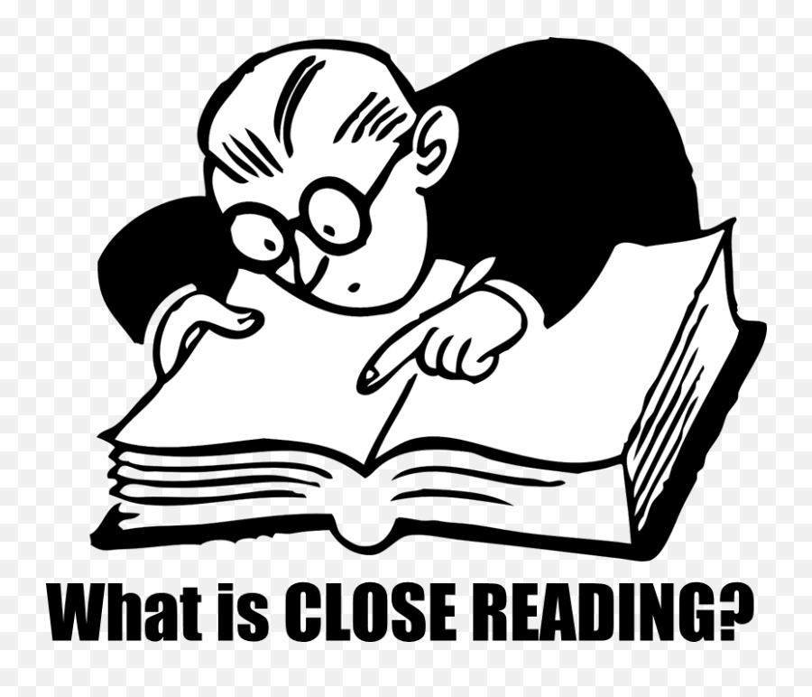I Believe That Close Reading Is As The Term Suggests - Biggest Thesaurus In The World Emoji,Reading Clipart Black And White