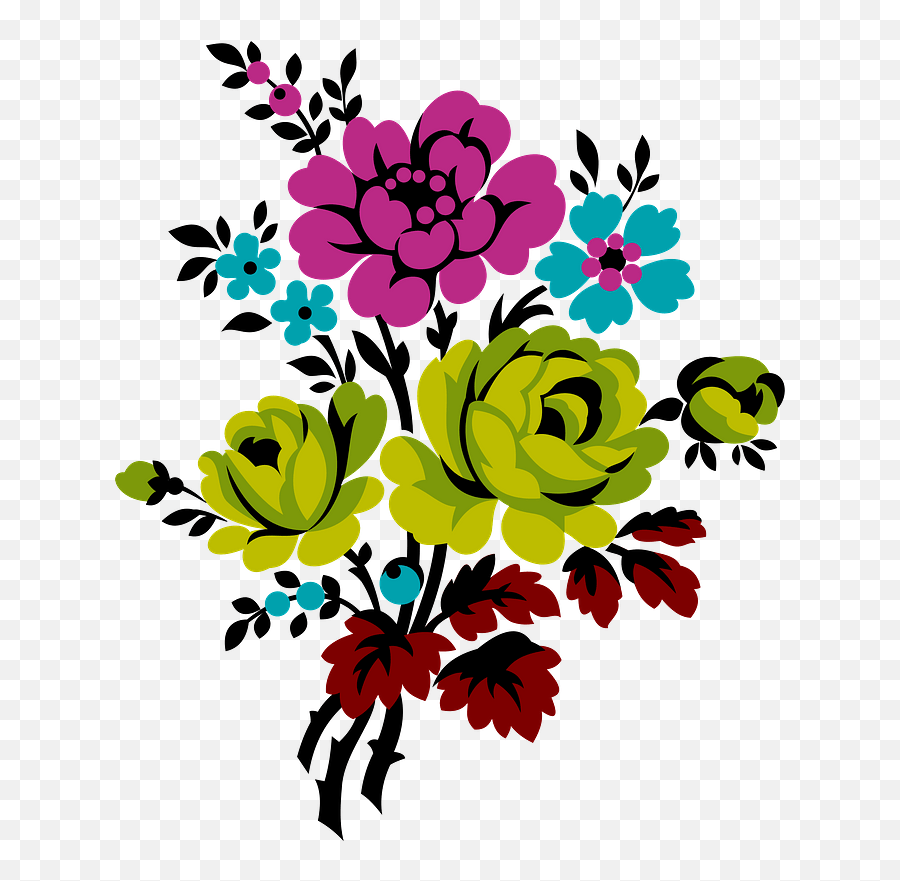 Floral Bouquet Clipart Free Download Transparent Png - Floral Bouquet Clipart Emoji,Bouquet Clipart