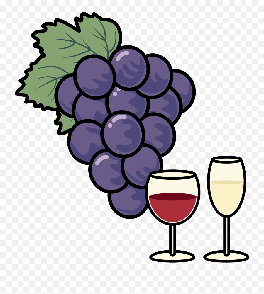 Grape Wine Clipart Free Download Transparent Png Creazilla - Champagne Glass Emoji,Wine Clipart