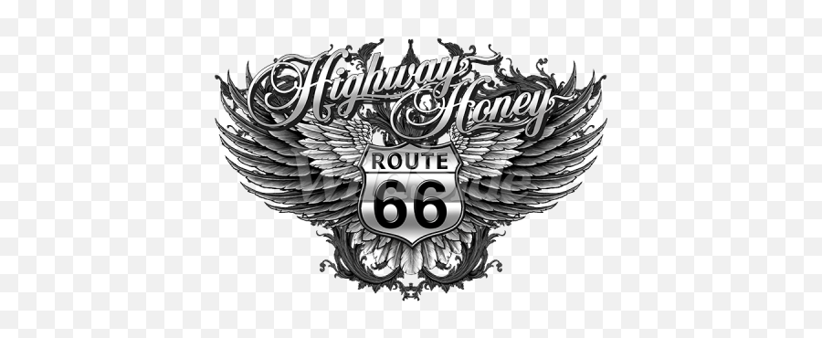 Artix Route 66 Shield With Wings Emoji,Route 66 Clipart