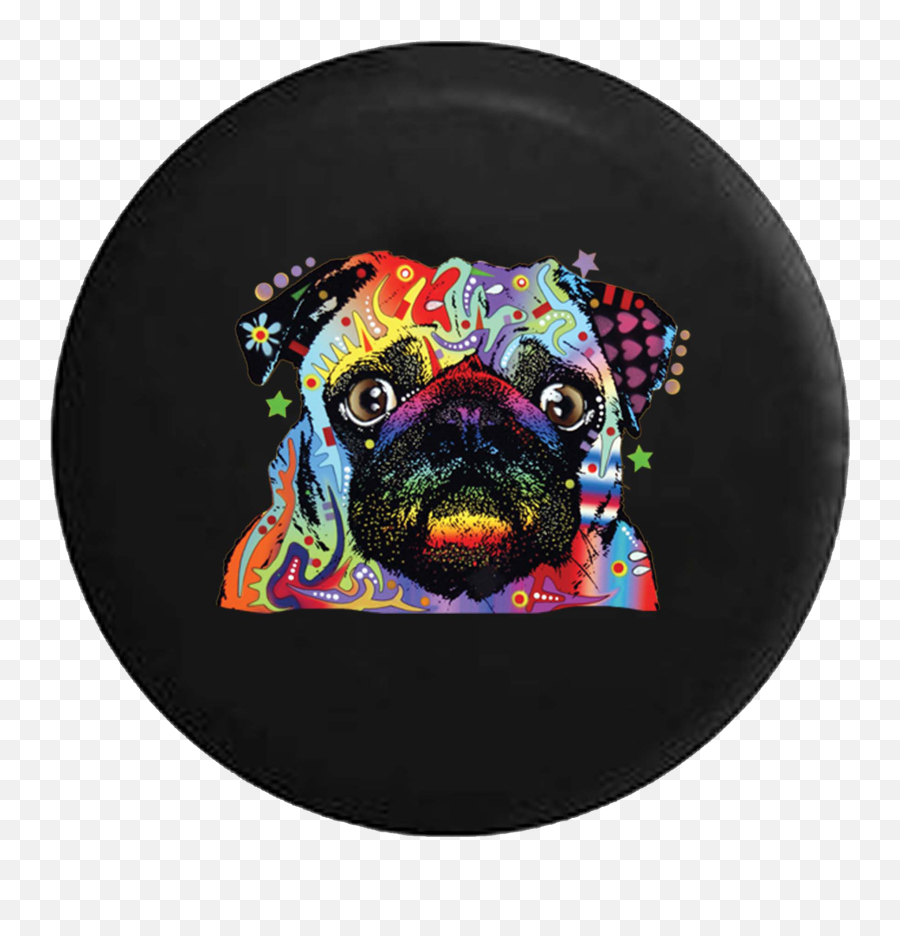 Download Pug Bug Eyes Dog Face Neon Artistic Dog Jeep Camper Emoji,Doge Face Png