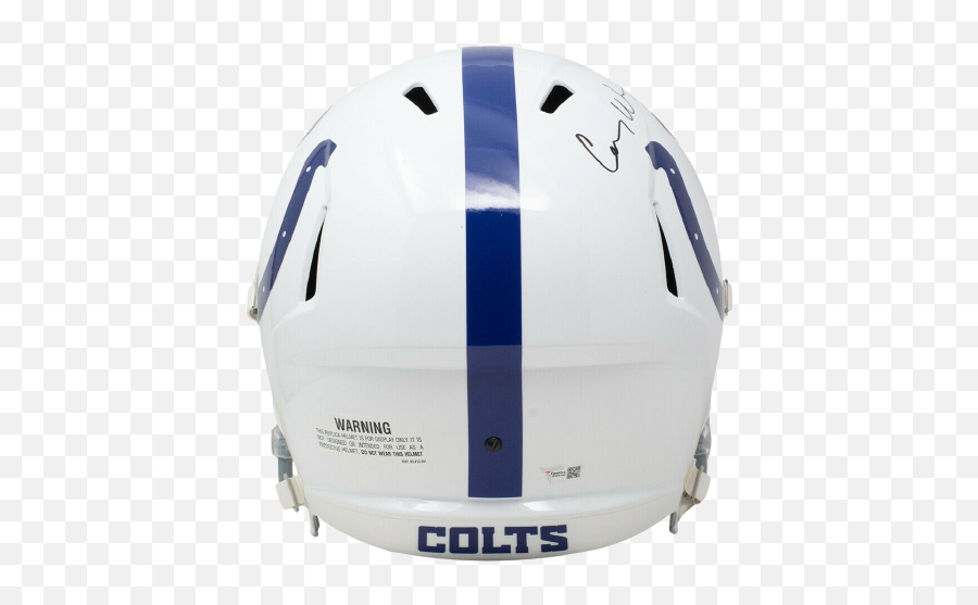 Carson Wentz Indianapolis Colts Full Size Speed Replica Helmet Fan Coa Baltimore Emoji,Carson Wentz Png