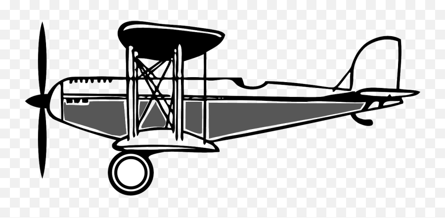 Biplane Old Propeller - Free Vector Graphic On Pixabay Emoji,Avion Clipart