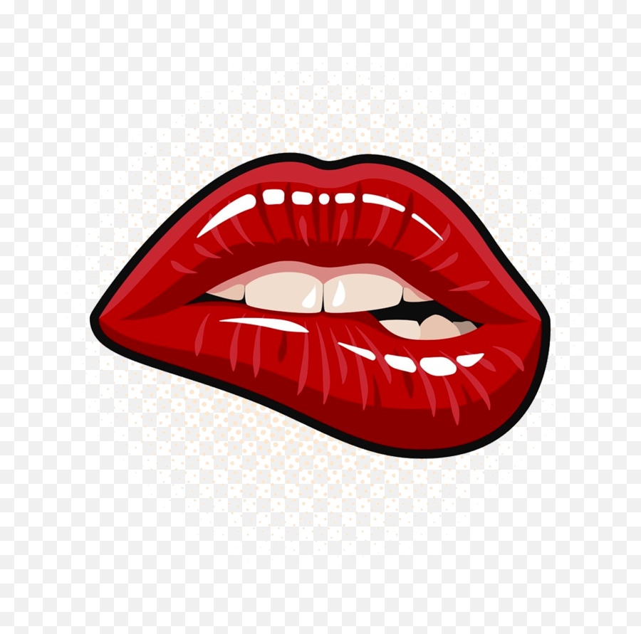 Lips Clipart Png - Pop Art Lips Png Emoji,Lip Clipart
