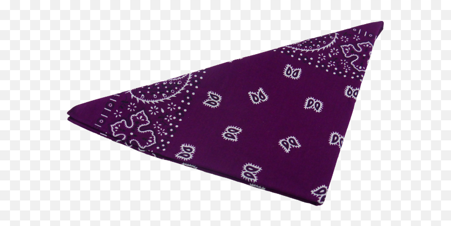 Bandana Paisley Purple White - Folding Emoji,Bandana Png