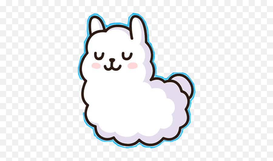 Llama Animal Alpaca Clipart Sticker - Soft Emoji,Cute Llama Clipart