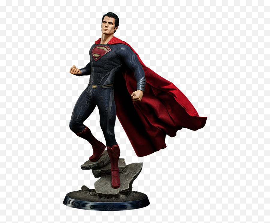 Dc Comics Man Of Steel Superman Premium Format Figure By Si - Superman Man Of Steel Sideshow Premium Format Emoji,Man Of Steel Logo