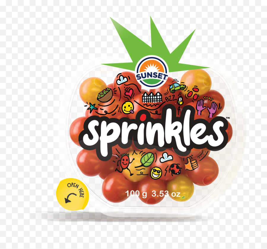 A Closer Look At Sunset Sprinkles Tiny Mighty Tomatoes - Sunset Sprinkles Tomatoes Emoji,Sprinkles Png