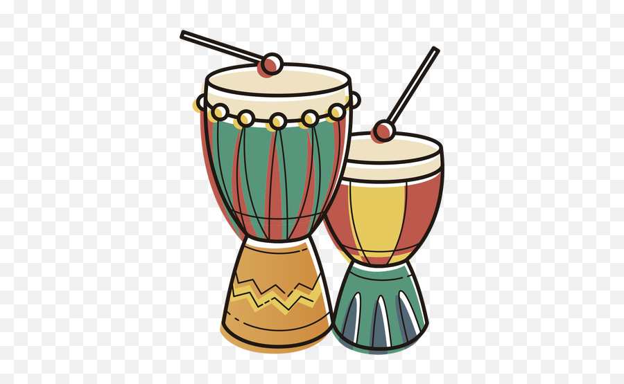 Kwanzaa Symbols Drums Color Stroke - African Drums Symbolism Icons Emoji,Kwanzaa Clipart