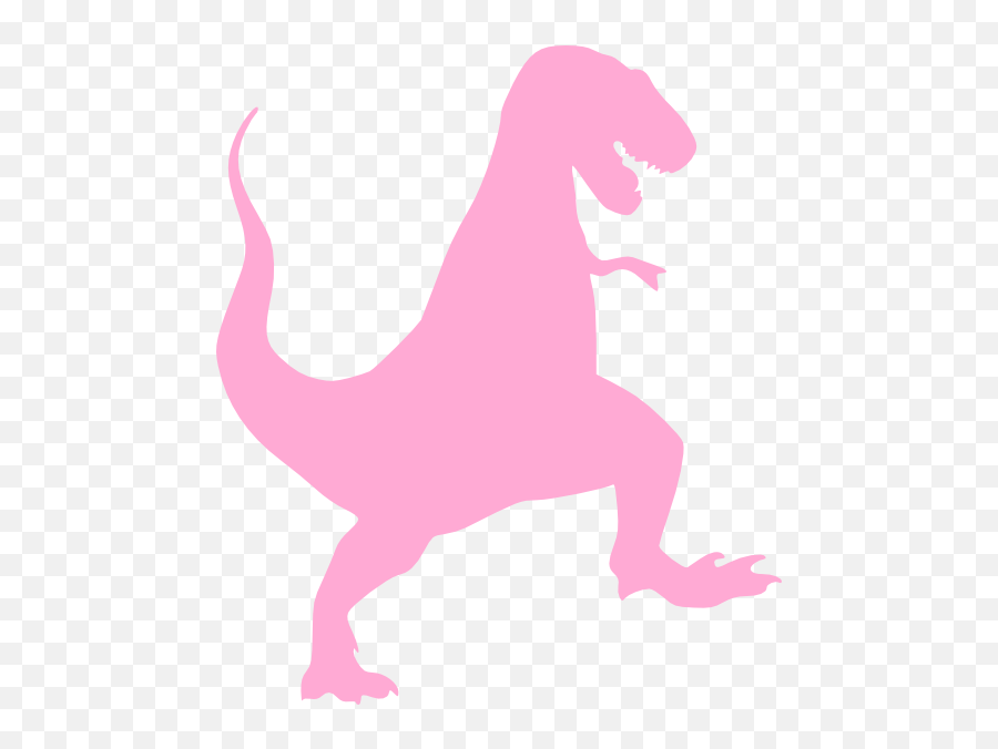 Pink Trex Clip Art At Clker - Pink T Rex Clip Art Emoji,Trex Clipart