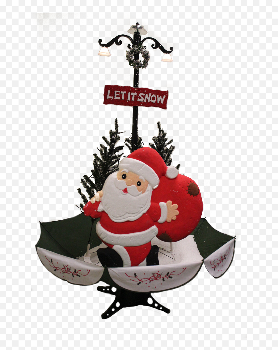Download The Santa Snowing Christmas Tree - Fond D Écran De Santa Claus Emoji,Snowing Png