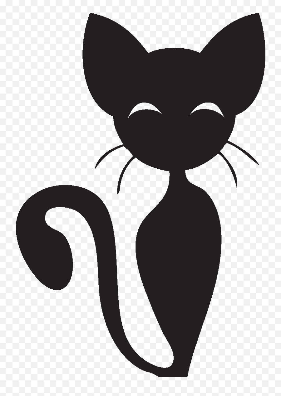 Wall Sticker Whiskers Cat Decals Decal - Bigode De Gato Png Emoji,Cat Tail Clipart