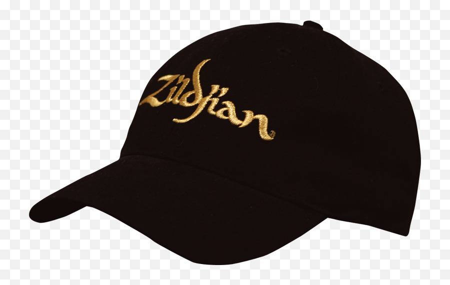 Zildjian Baseball Cap With Gold Logo Emoji,Black And Gold Logo