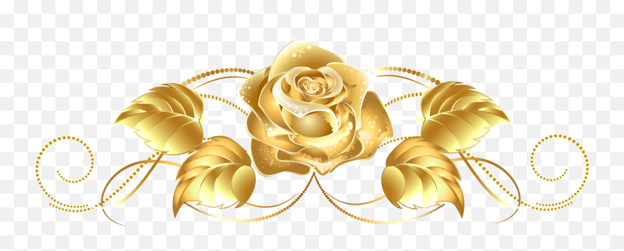 Download Gold Png Image Hq Png Image - Gold Rose Clipart Emoji,Gold Png