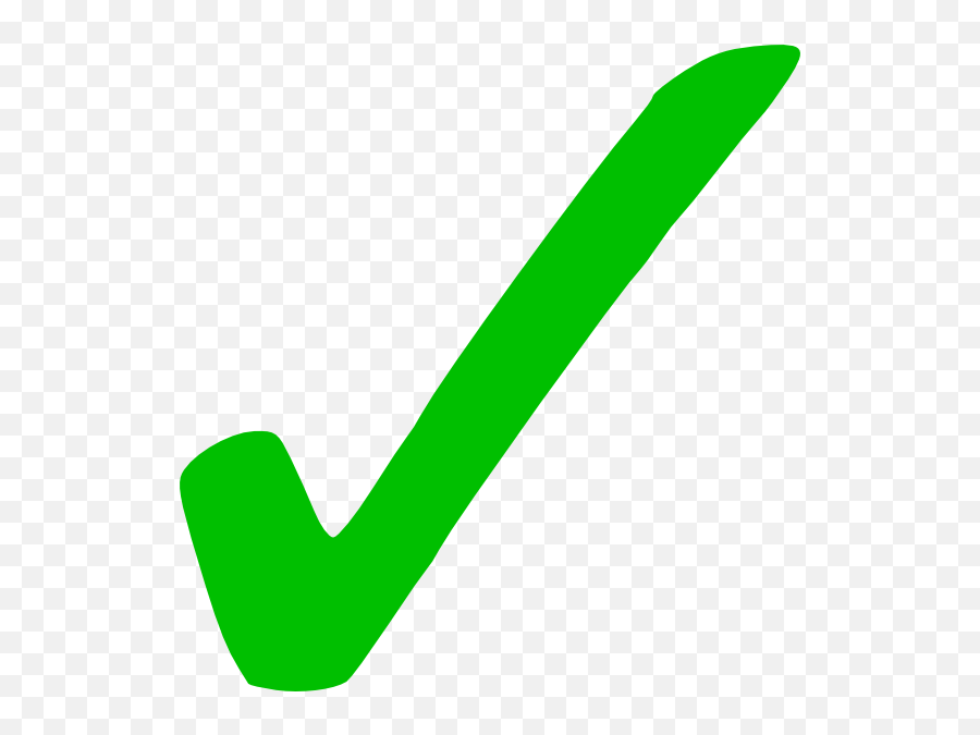 Checkmark Png No Background - Green Tick Clipart Emoji,Checkmark Png