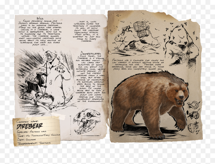Dire Bear - Official Ark Survival Evolved Wiki Emoji,Polo Bear Logo