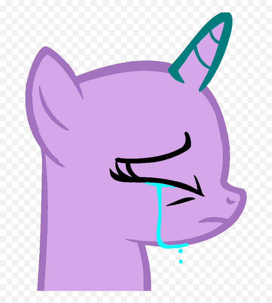Sad Anime Eyes - Pony Crying Base Png Download Original Emoji,Anime Tears Png