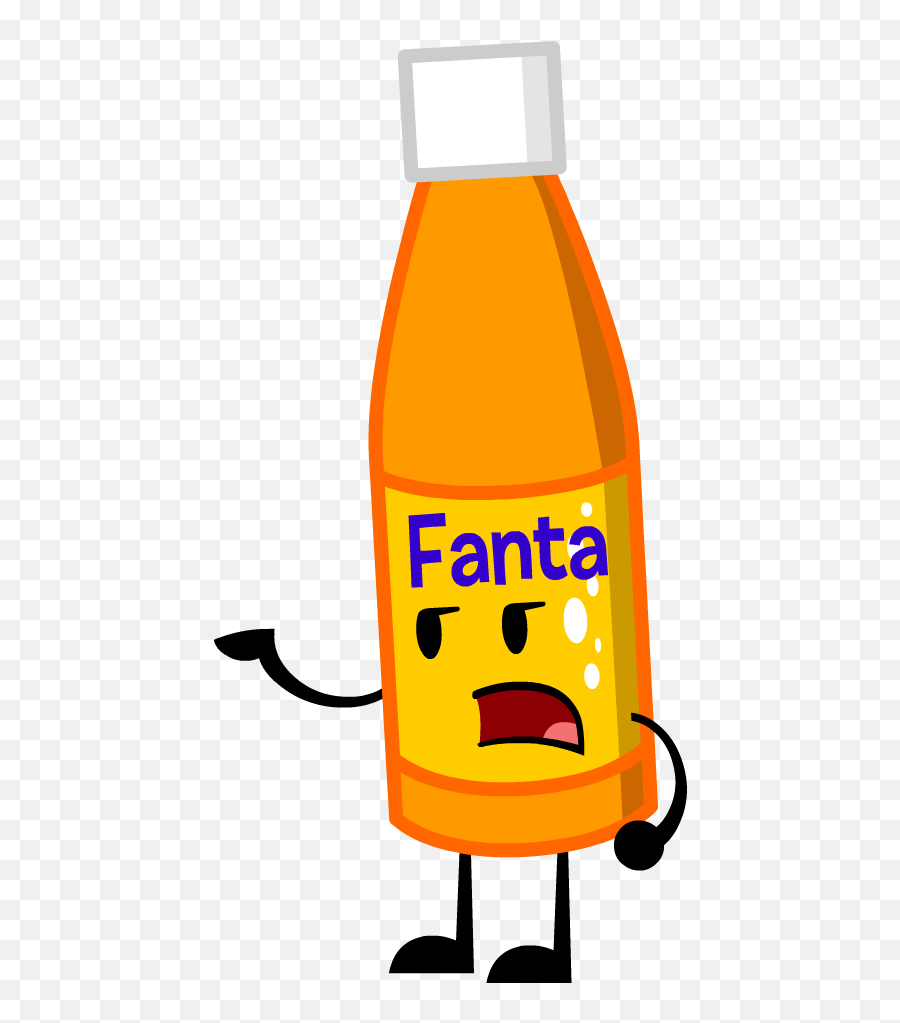 Download Hd Fanta By Kitkatyj - Fanta Bottle Clipart Bfdi Fanta Emoji,Bottle Clipart