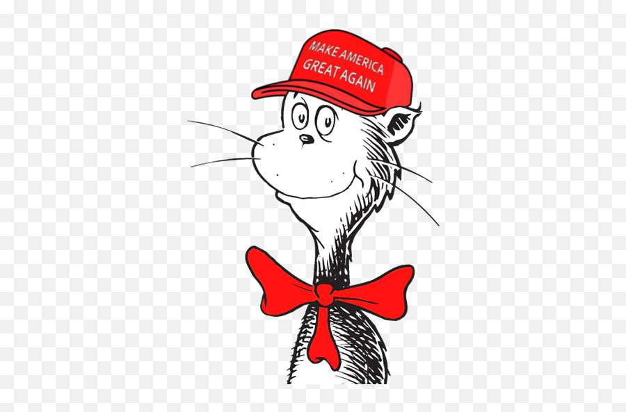 Cat In The Hat Transparent Background - Cat In The Maga Hat Dr Seuss Emoji,Cat In The Hat Clipart