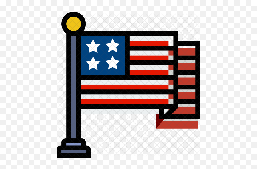 American Flag Icon Png 116704 - Free Icons Library Hatfield Christian Church Emoji,Us Flag Clipart