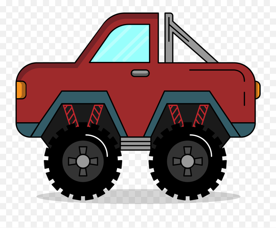 Bigfoot Wheels Clipart Clip - Monster Truck Emoji,Bigfoot Clipart