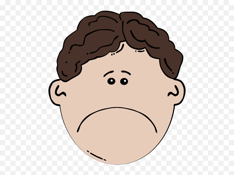 Sad Boy Clipart - Sad Face Child Clipart Emoji,Boy Clipart