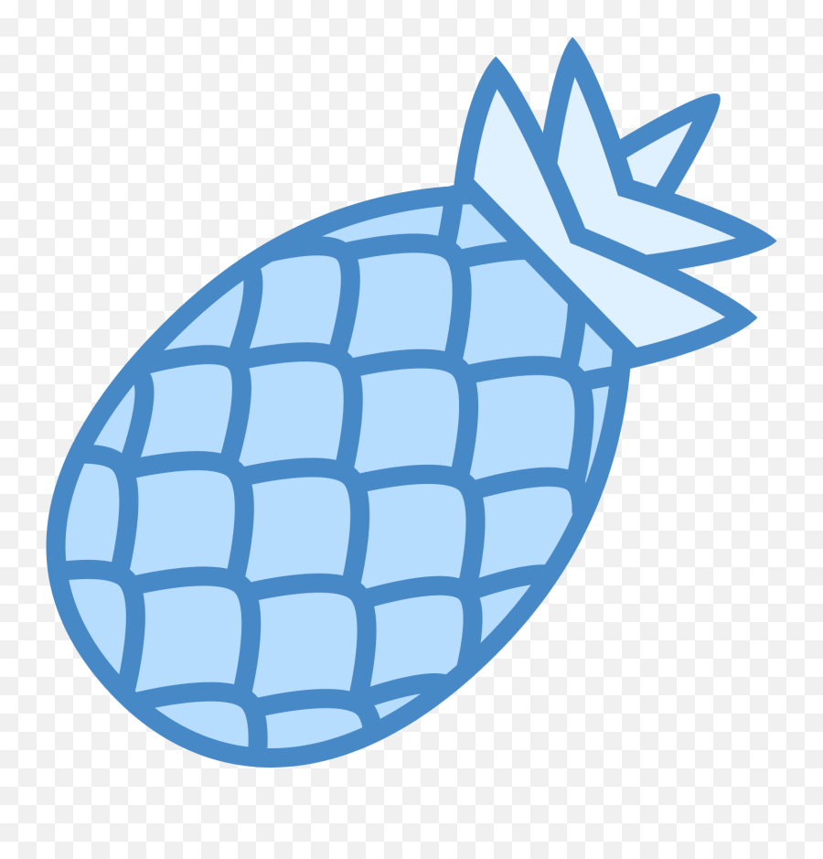 Download Pineapple Clipart Blue - Transparent Blue Pineapple Emoji,Pineapple Clipart