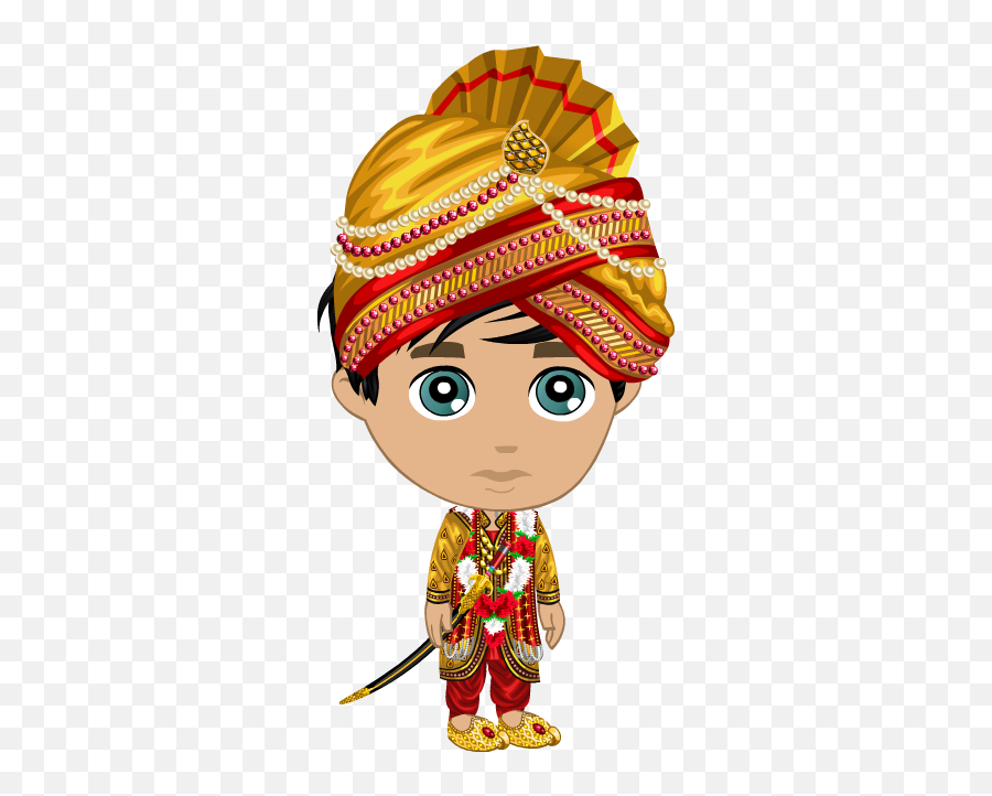Download Hd Indian Bride Clipart Png - Bride Groom Indian Indian Groom Clipart Emoji,Bride Clipart