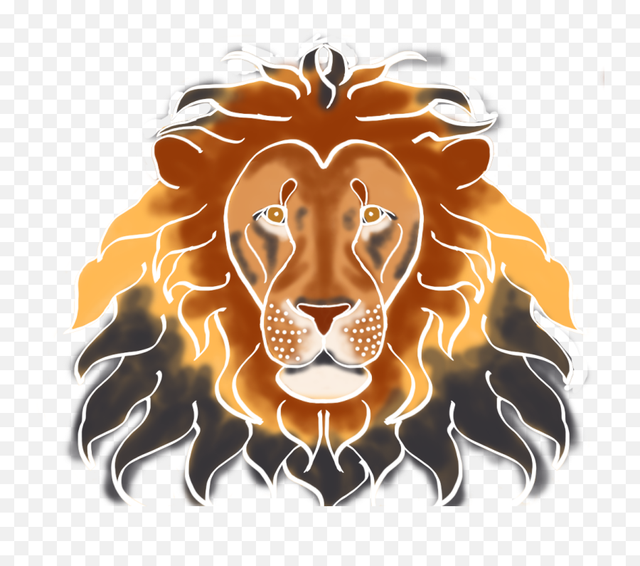 Lion U0026 Lioness Concept Art Transcendence - African Art Lion Emoji,Lioness Png