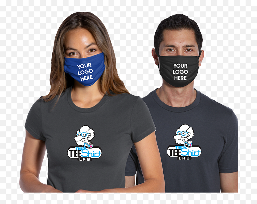 The Tee Shirt Lab Memphis Custom T - Shirt Printing Port Authority Face Mask Emoji,Company Logo Shirts