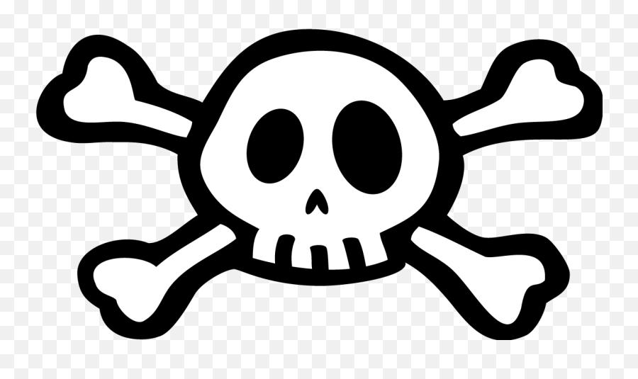 Download Worst Fear - Skull And Cross Bones Full Size Png Cross Bone Skull Emoji,Skull And Crossbones Png