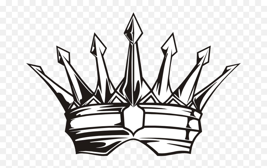 King Crown Black And White Clipart Free - Kings Crown Emoji,Crown Clipart