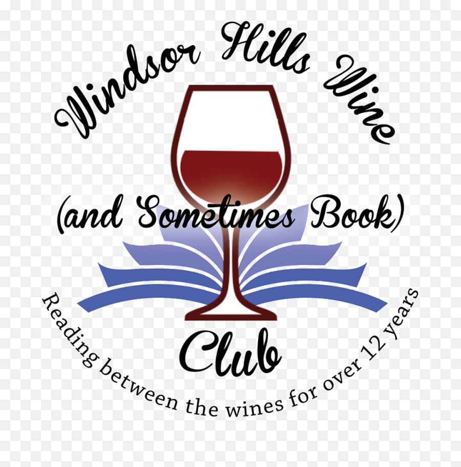 Wine And Sometimes Book Club Logo - Book Emoji,Wine Glass Logo