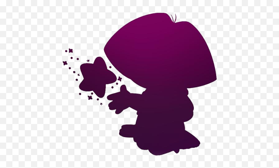 Dora The Explorer With Star Png Free Transparent Clipart - Girly Emoji,Groot Clipart