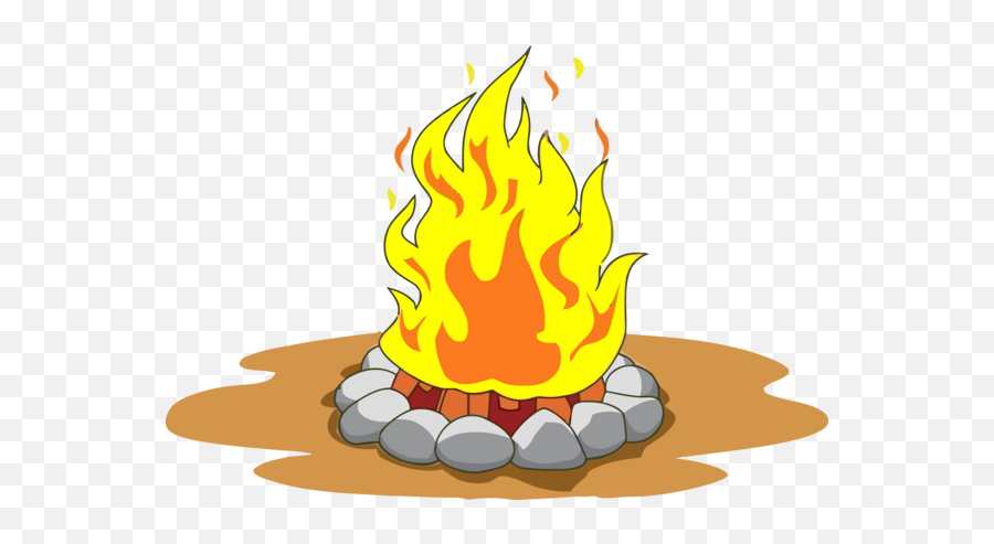 Download Lohri Flame Fire Campfire For - Campfire With Rocks Clip Art Emoji,Camp Fire Png