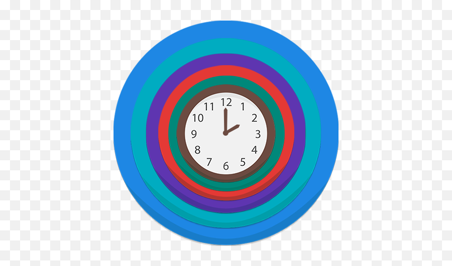 Multicolor Analog Clock Widget - Waffle House Emoji,Transparent Clock Widget
