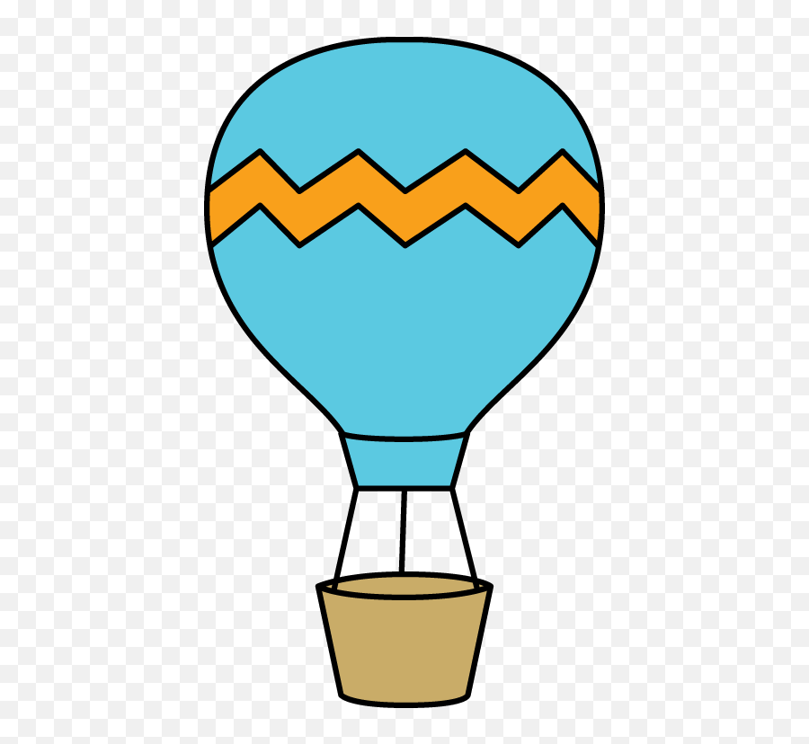 Hot Air Balloon Clipart - Hot Air Balloon Template Colored Emoji,Blue Balloon Clipart