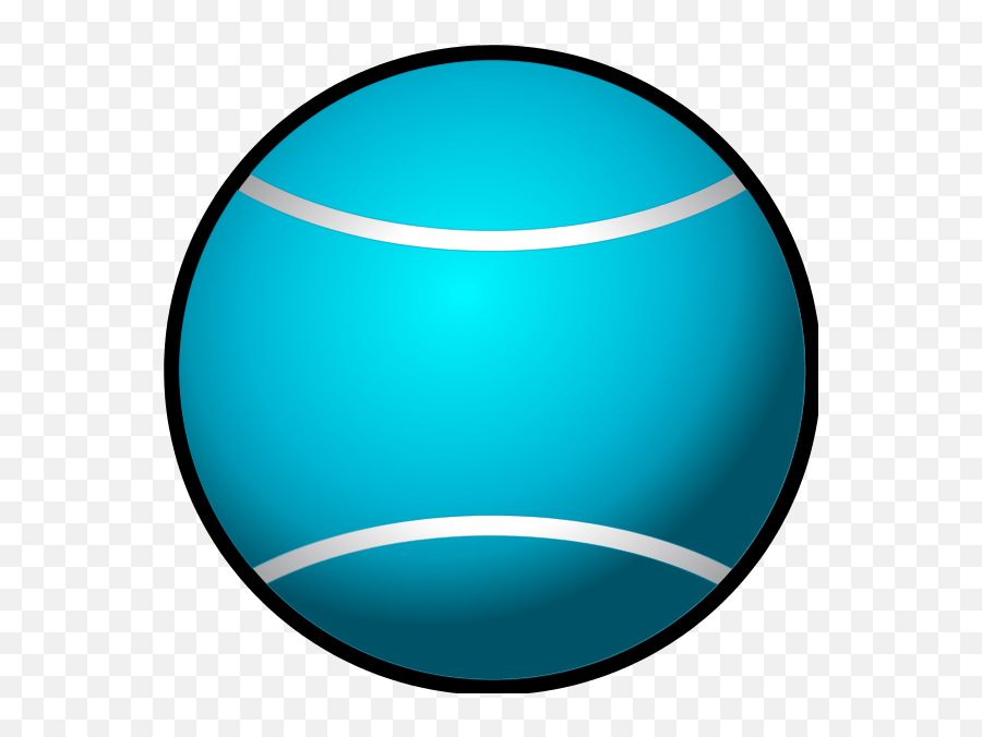 Tennis Ball Simple Vector Clip Art - Clipartix Blue Tennis Ball Cartoon Emoji,Tennis Clipart