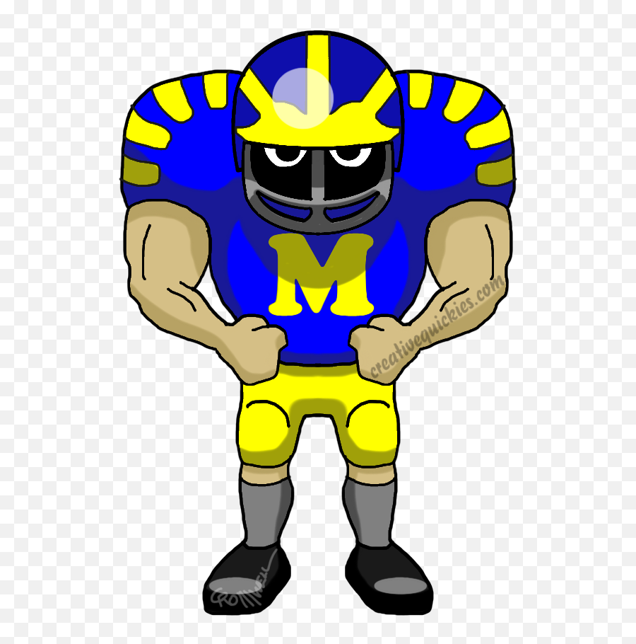Ann Arbor Michigan Wolverines - Dallas Cowboy Football New York Jets Cartoon Emoji,Football Player Clipart