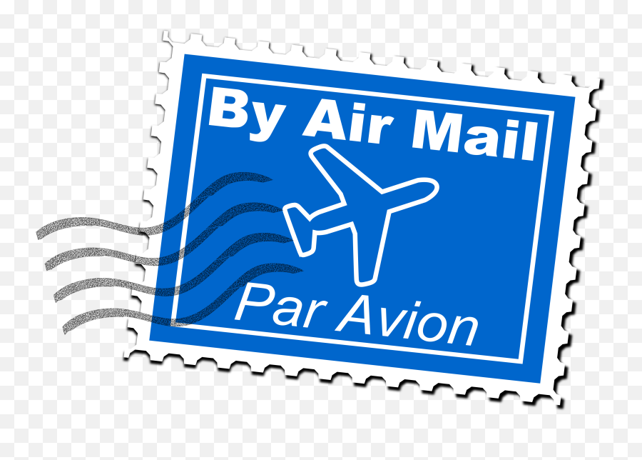 Air Mail Postage Stamp - Airmail Stamp Png Emoji,Mail Clipart