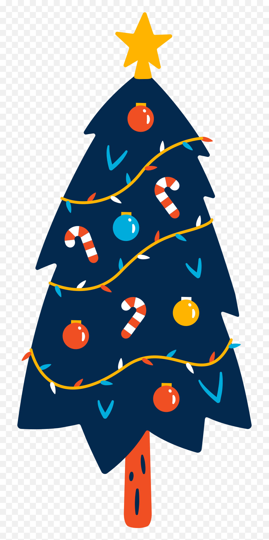 Christmas Tree Clipart Illustrations U0026 Images In Png And Svg Emoji,Christmas Palm Tree Clipart