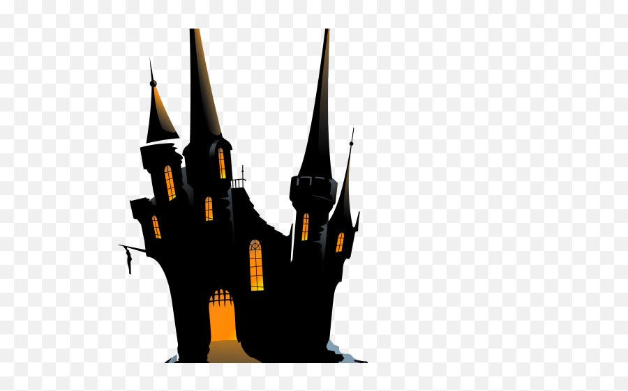 Creepy Clipart Haunted Palace - Happy Ha 1067499 Png Haunted Castle Png Emoji,Happy Halloween Clipart