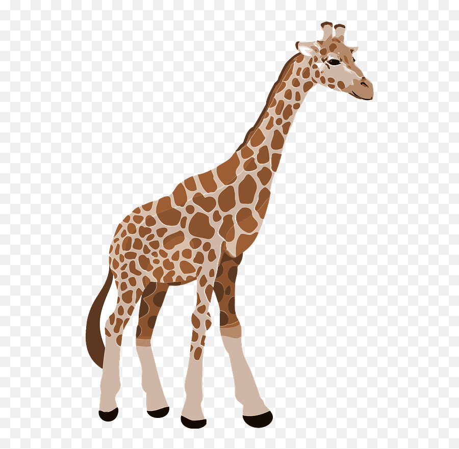 Giraffe Clipart - Giraffe Clipart Creazilla Emoji,Giraffe Clipart