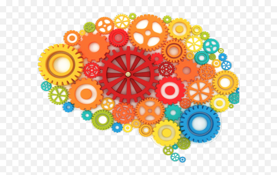 Psychology Clipart Gear - Mental Health Transparent Brain Work Emoji,Psychology Clipart