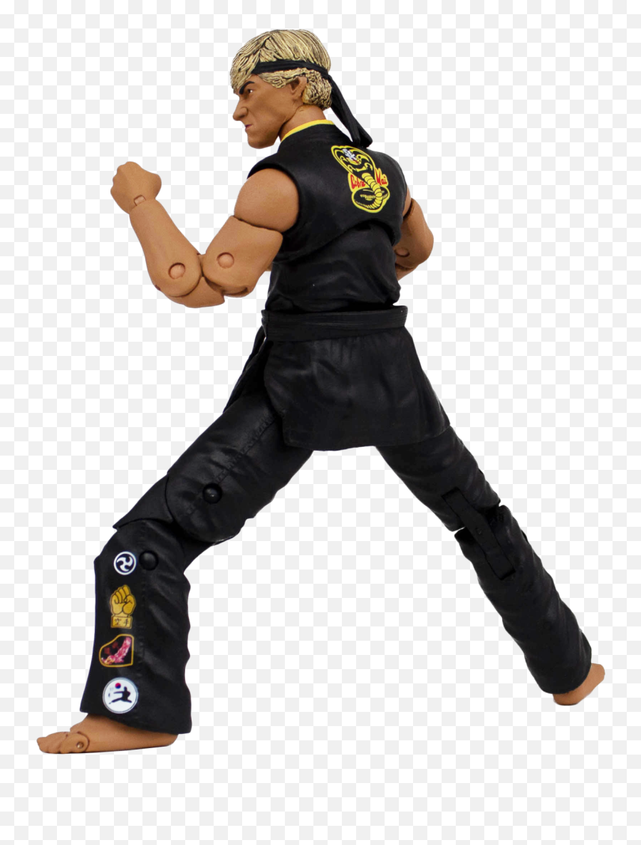 Icon Heroes The Karate Kid Johnny Lawrence Action Figure - Johnny Lawrence Figure Emoji,Cobra Kai Logo