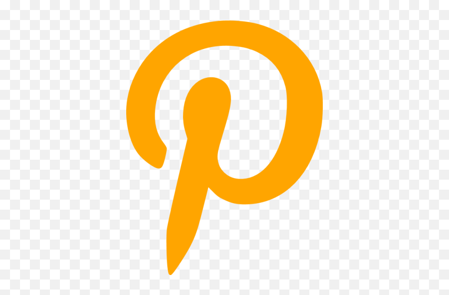 Orange Pinterest Icon - Orange Pintrest Icon Emoji,Pinterest Logo