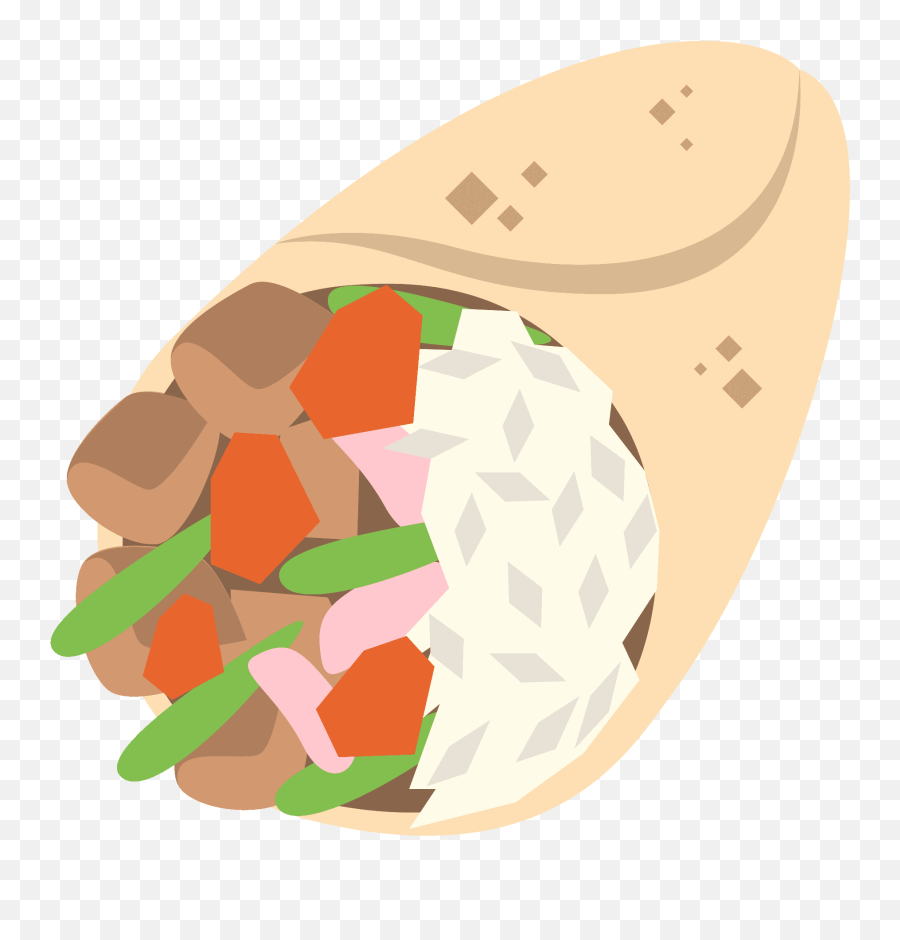 Burrito Emoji Clipart - Burritos Icon Png,Burrito Clipart