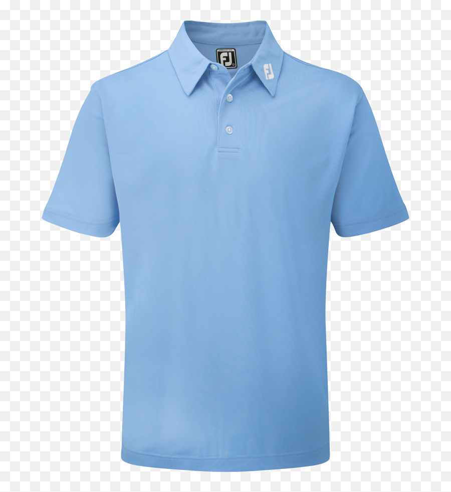 Footjoy Stretch Pique Solid Golf Shirt - Footjoy Stretch Pique Solid Colour Athletic Fit Golf Light Blue Emoji,Polo Shirts W Logo