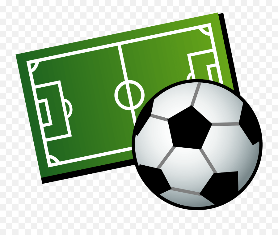Soccer Field And Ball Clipart Free Download Transparent Png - Ball And Soccer Field Clipart Emoji,Soccer Goal Clipart